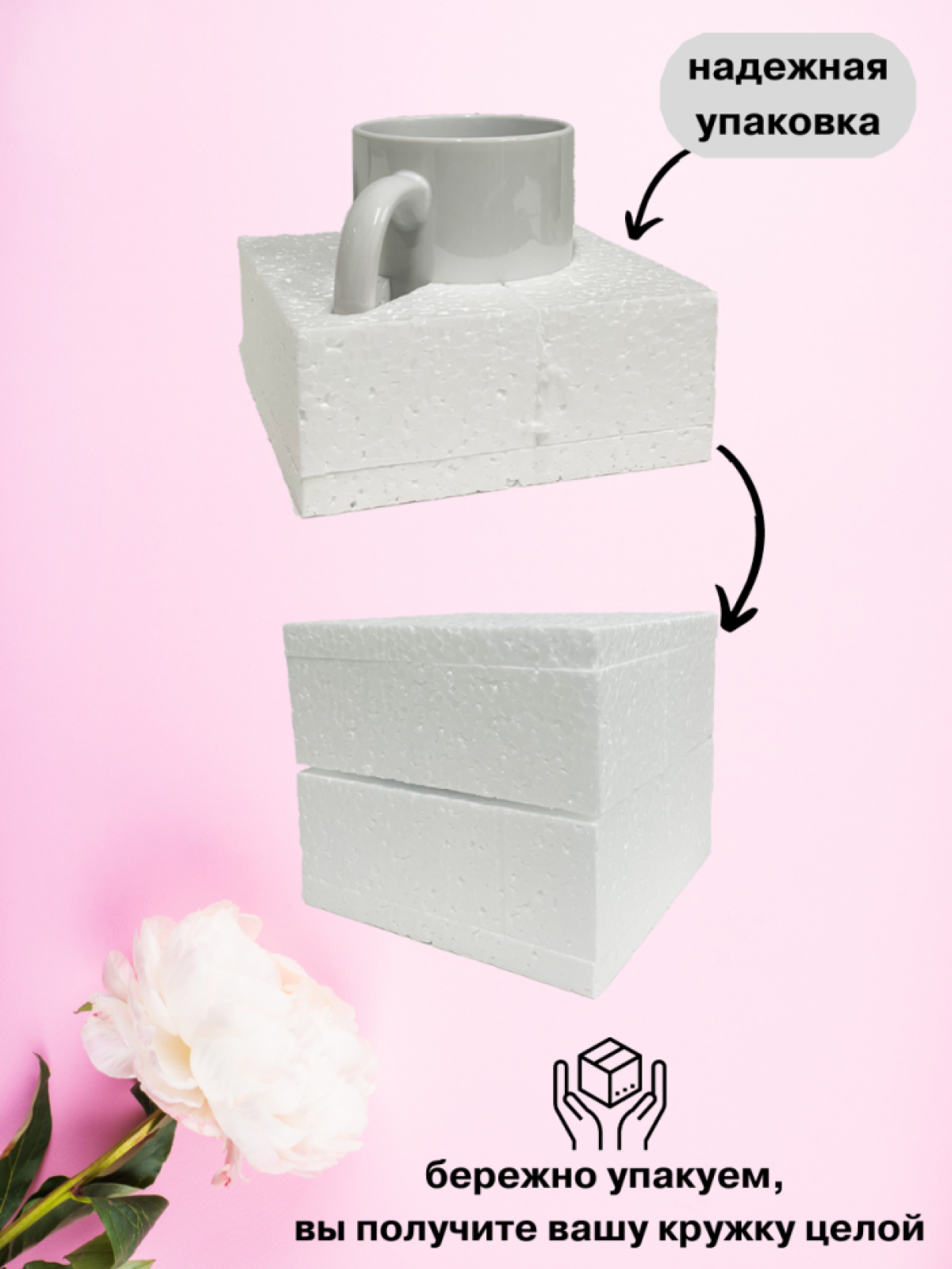 Кружка керамическая для чая и кофе 330 мл принт Совушки