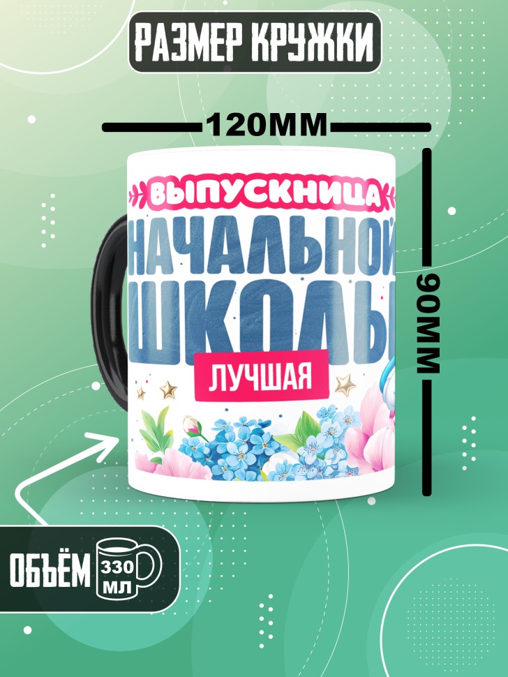 Кружка хамелеон лучшей выпускнице начальной школы Кружка хамелеон лучшей выпускнице начальной школы