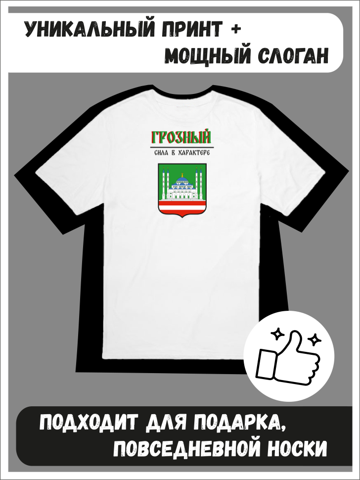 Футболка оверсайз с гербом Грозный 1