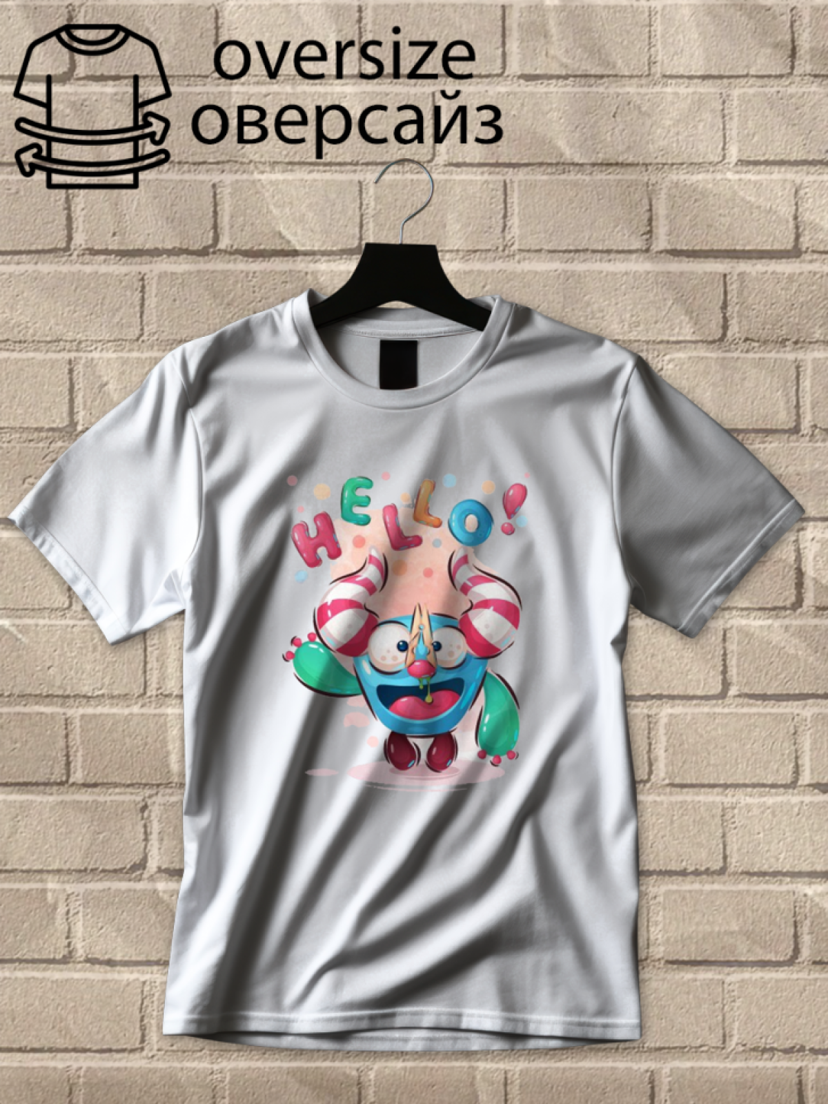 Футболка оверсайз монстры 2 Футболка оверсайз монстры 2