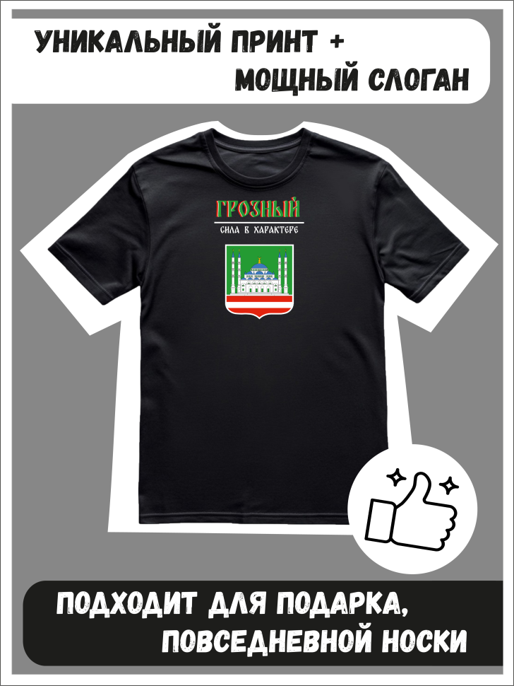 Футболка оверсайз с гербом Грозный 2
