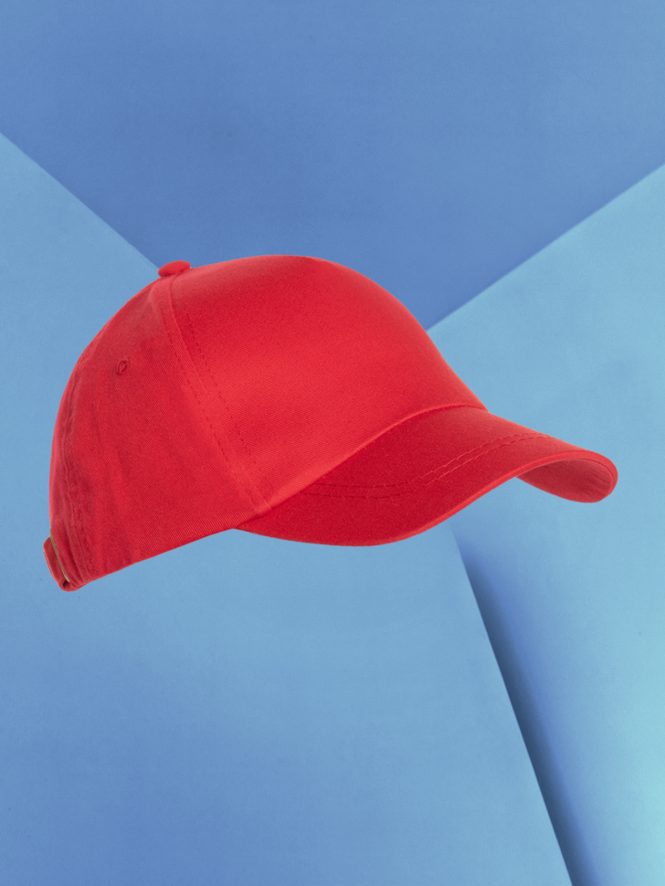 Бейсболка кепка красная принт тренер