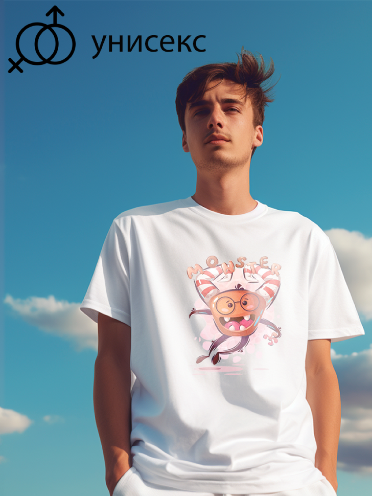 Футболка оверсайз монстры 3