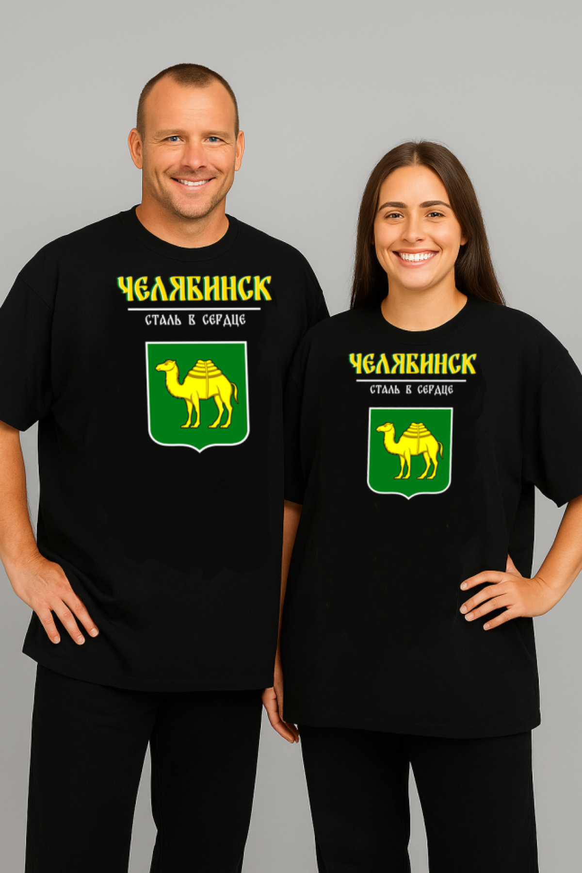Футболка оверсайз с гербом Челябинск 2 Футболка оверсайз с гербом Челябинск 2