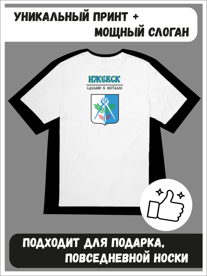 Футболка оверсайз с гербом Ижевск 1