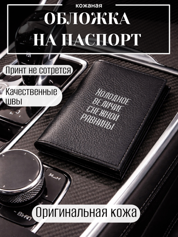 Обложка для паспорта Холодное величие снежной равнины