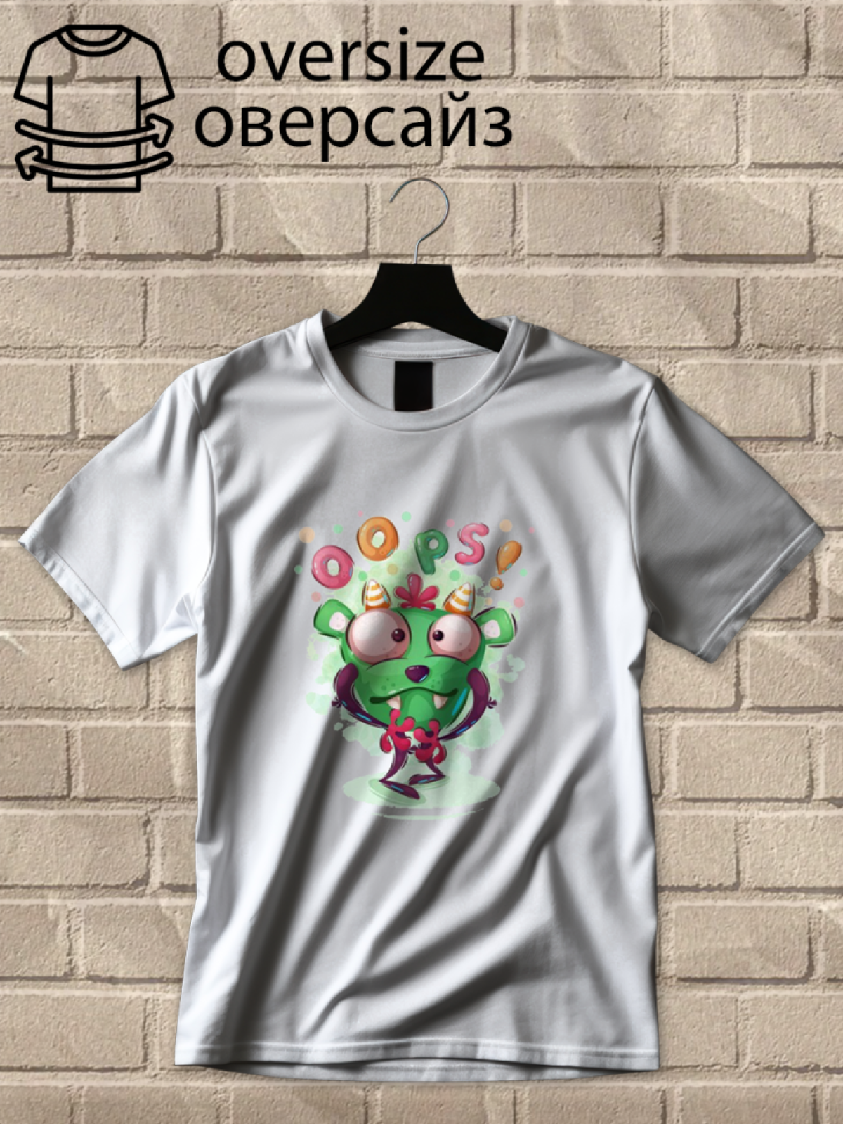 Футболка оверсайз монстры 4