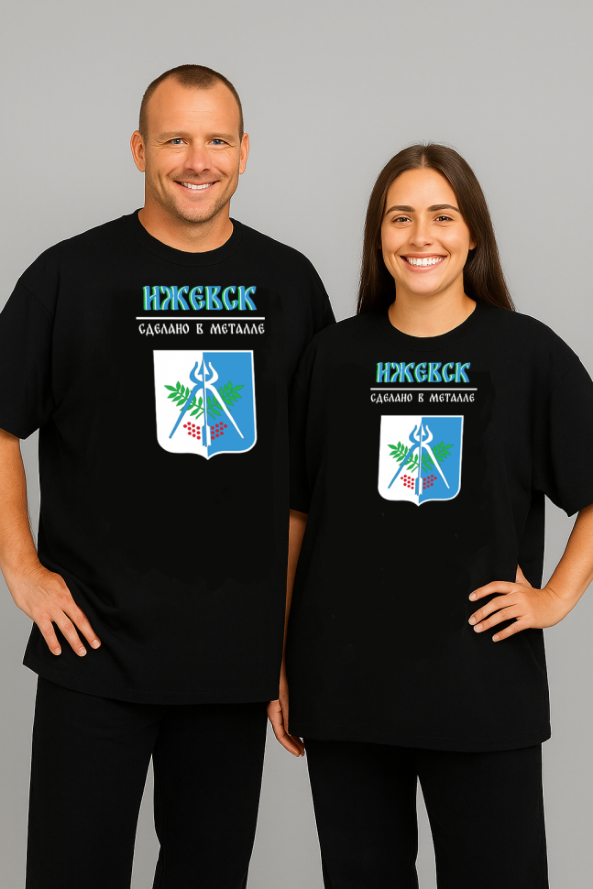Футболка оверсайз с гербом Ижевск 2 Футболка оверсайз с гербом Ижевск 2
