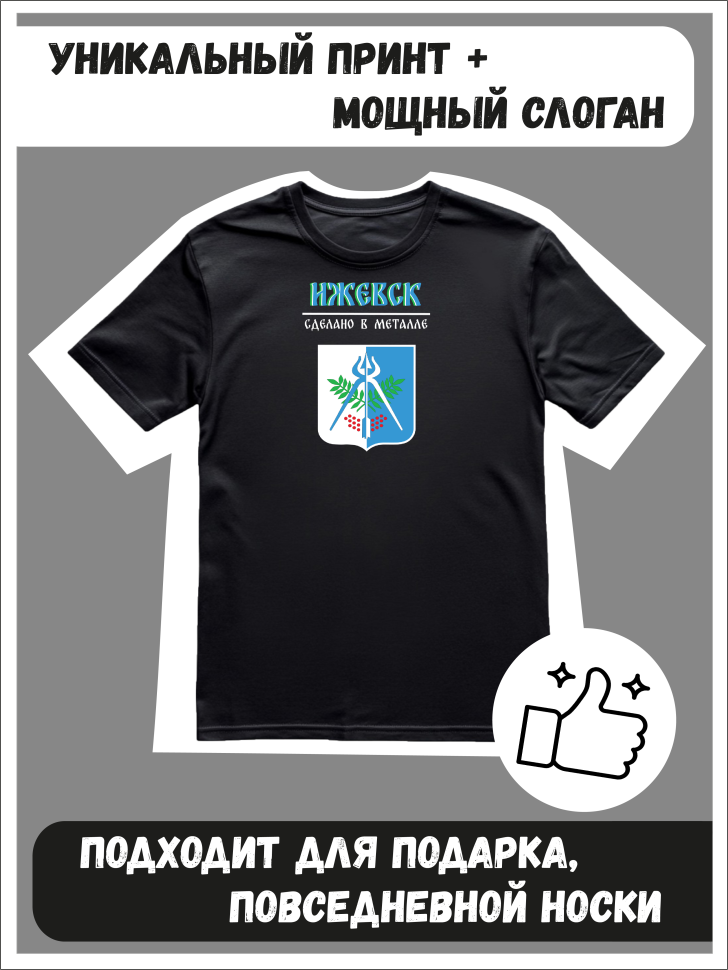 Футболка оверсайз с гербом Ижевск 2