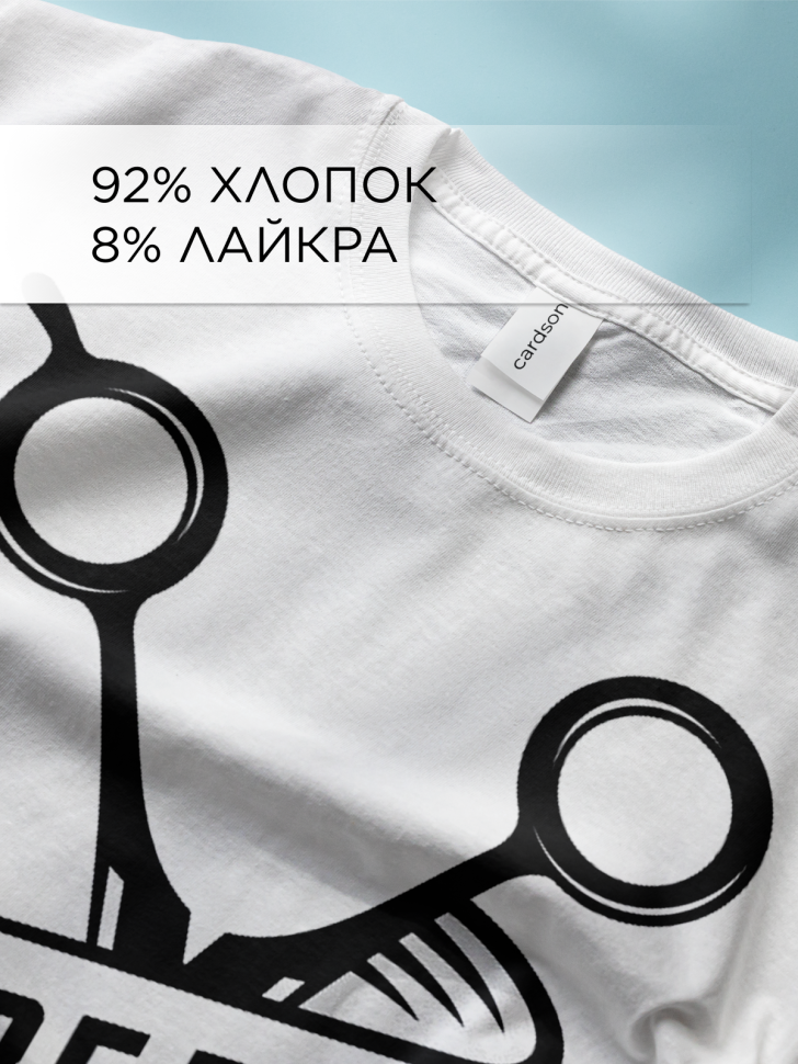 Футболка оверсайз с принтом для Барбера