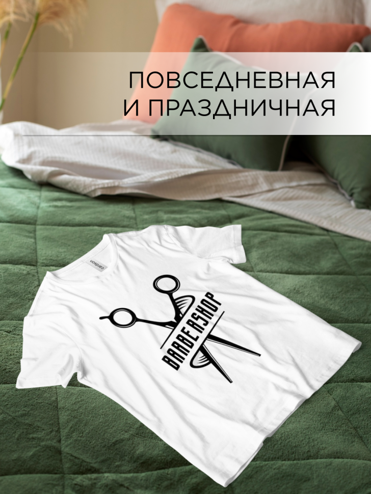 Футболка оверсайз с принтом для Барбера