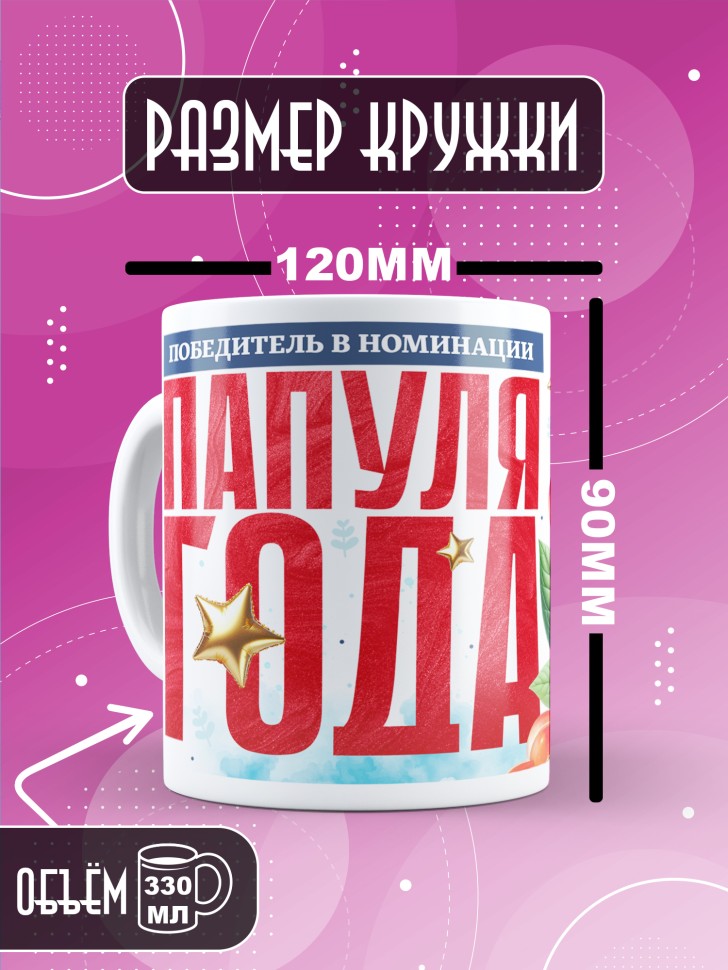 Кружка с надписью любимому папуле